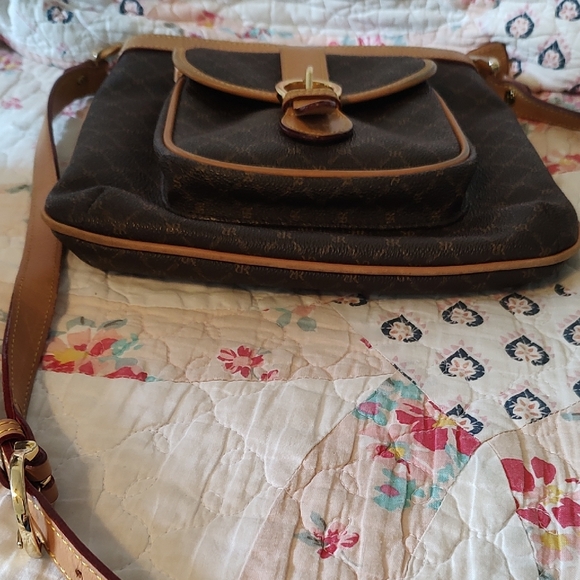 Rioni Brown and Tan Crossbody Bag with Vintage Charm - Picture 7 of 7